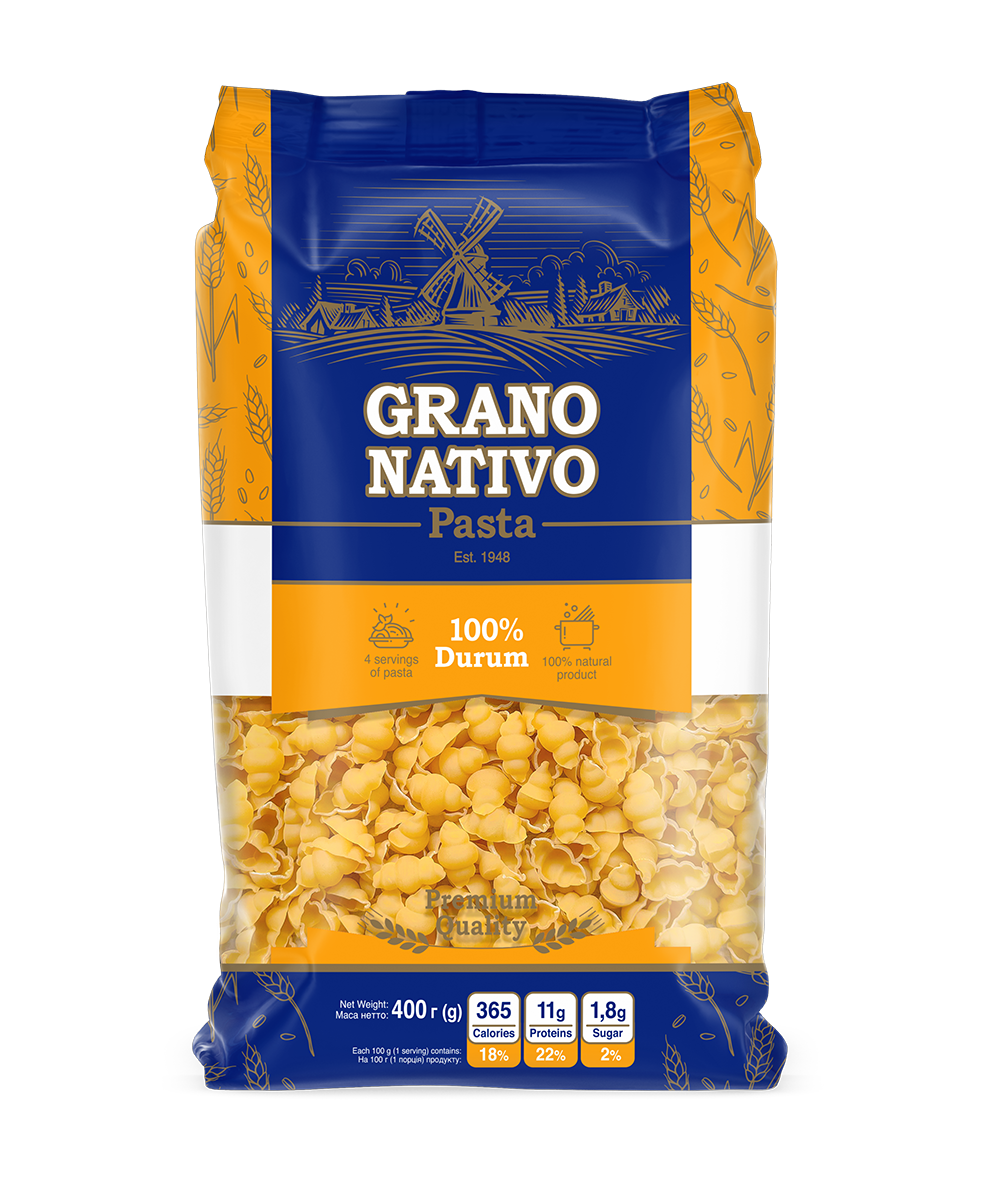 Макаронні вироби GRANO NATIVO 400г Мушлі